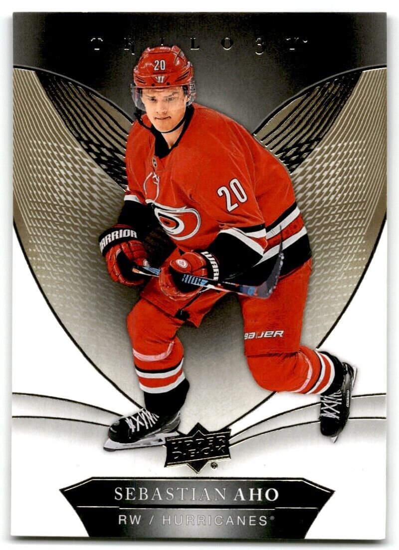 2018-19 Upper Deck Trilogy Sebastian Aho Carolina Hurricanes #28