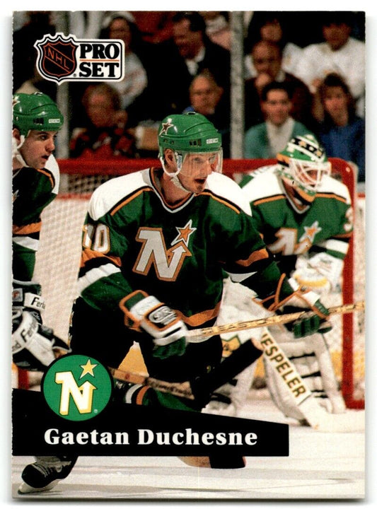 1991-92 Pro Set Gaetan Duchesne Minnesota North Stars #110