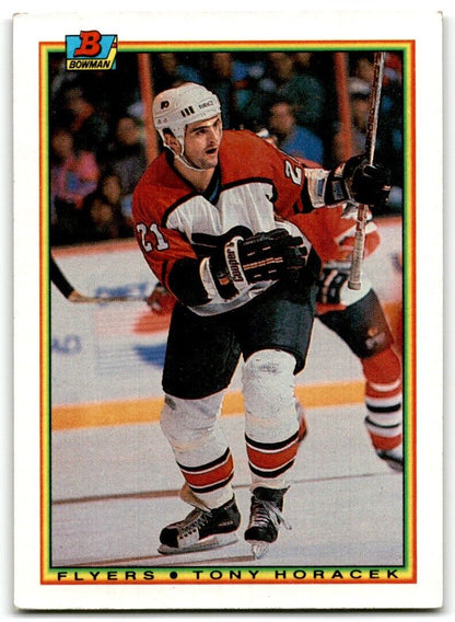 1990-91 Bowman Tony Horacek Rookie Philadelphia Flyers #104