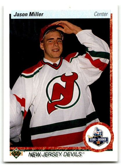 1990-91 Upper Deck Jason Miller Rookie New Jersey Devils #335