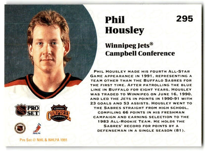 1991-92 Pro Set Phil Housley Winnipeg Jets #295