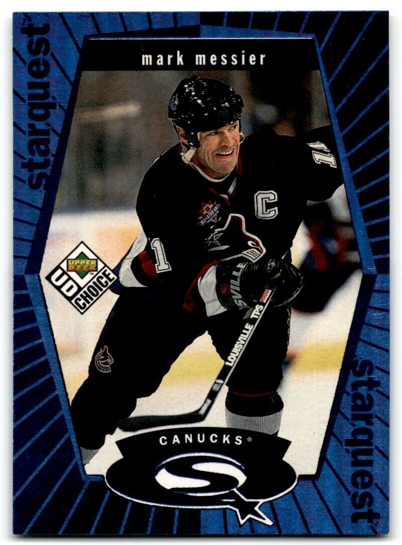 1998-99 UD Choice StarQuest Blue Mark Messier Vancouver Canucks #SQ29