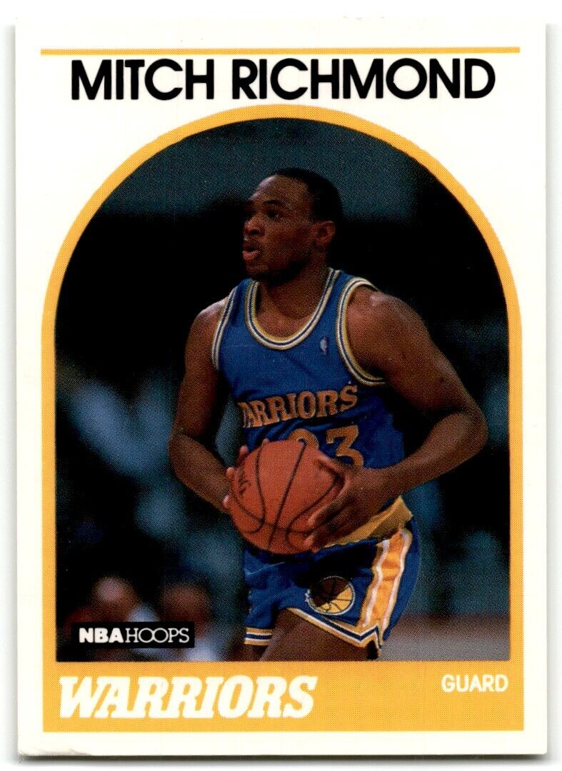 1989-90 Hoops Mitch Richmond Rookie Golden State Warriors #260