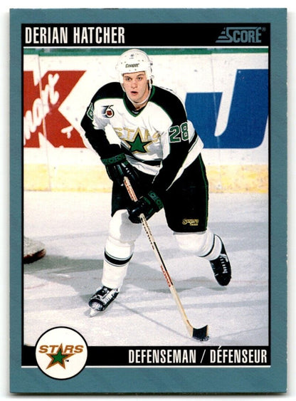 1992-93 Score Derian Hatcher Minnesota North Stars #51