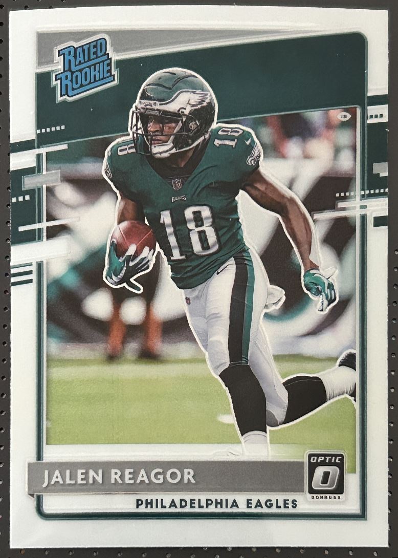 2020 Donruss Optic Preview Jalen Reagor Rookie Philadelphia Eagles #165