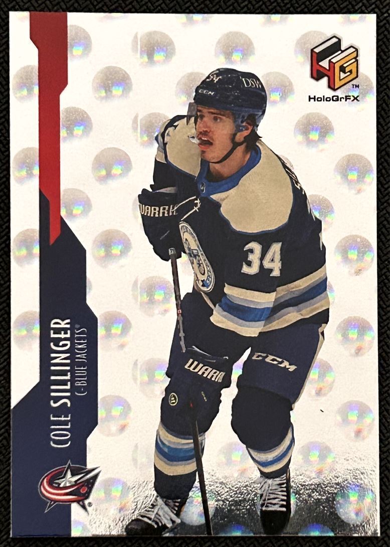 2021-22 Upper Deck HoloGrFx Rookies Cole Sillinger Columbus Blue Jackets #HG-20