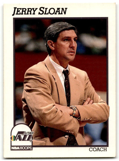 1991-92 Hoops Jerry Sloan Utah Jazz #246