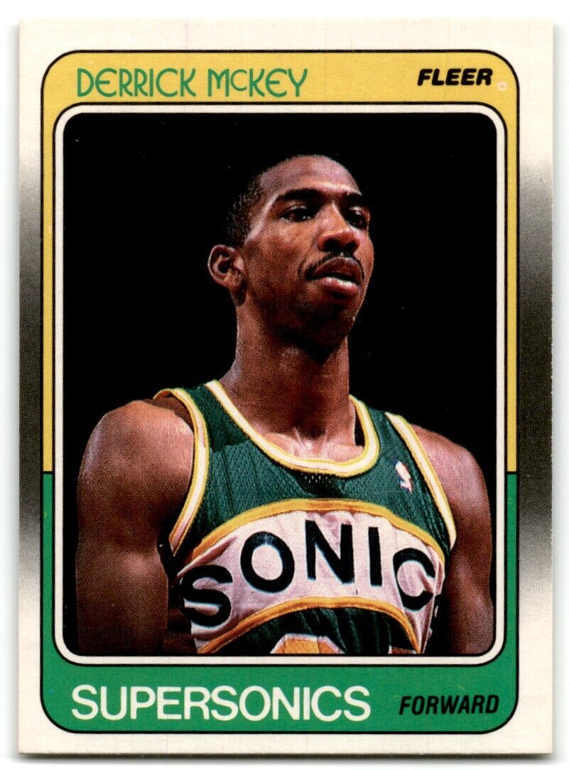 1988-89 Fleer Derrick McKey Rookie Seattle SuperSonics #109