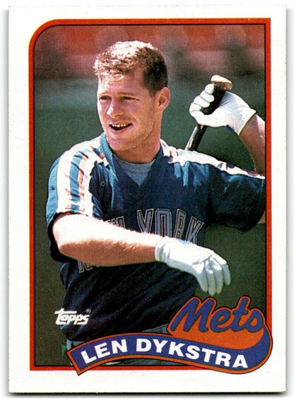 1989 Topps Len Dykstra New York Mets #435