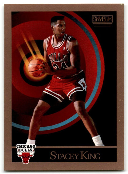 1990-91 SkyBox Stacey King Rookie Chicago Bulls #42