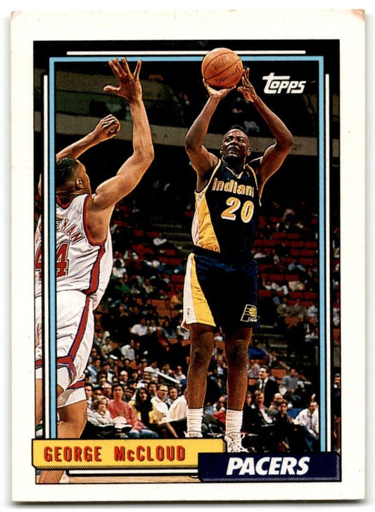 1992-93 Topps George McCloud Indiana Pacers #76