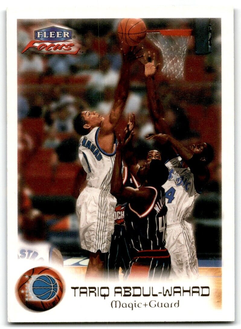 1999-00 Fleer Focus Masterpiece Mania Tariq Abdul-Wahad /300 Orlando Magic #6