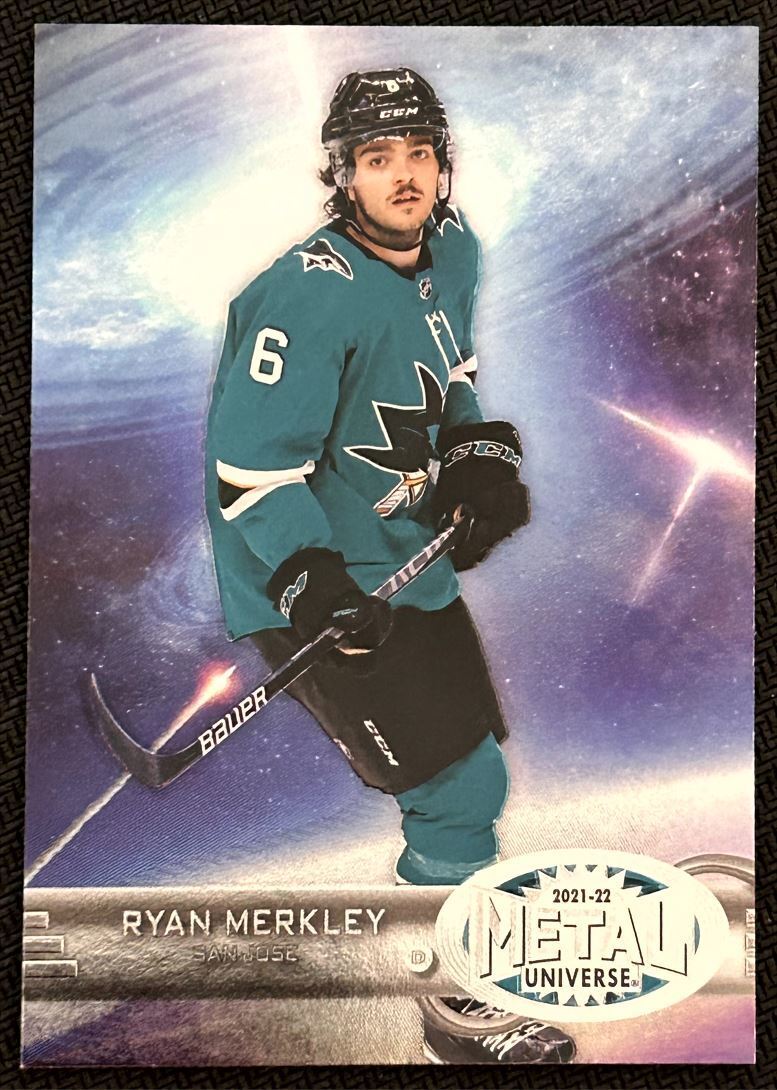 2021-22 Skybox Metal Universe 1997-98 Retro Rookies Ryan Merkley Rookie San Jose