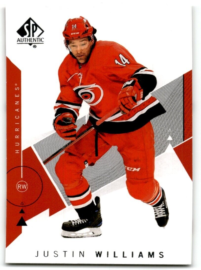 2018-19 SP Authentic Justin Williams Carolina Hurricanes #19