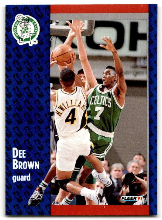 1991-92 Fleer Dee Brown Rookie Boston Celtics #9