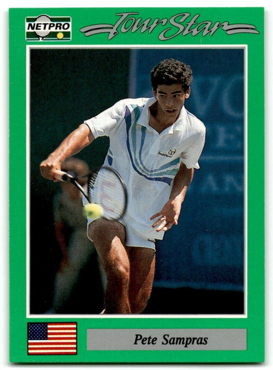 1991 Protennis player Cards Netpro Tour Star Pete Sampras Rookie #7