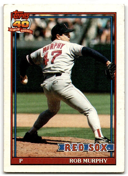 1991 Topps Rob Murphy Boston Red Sox #542