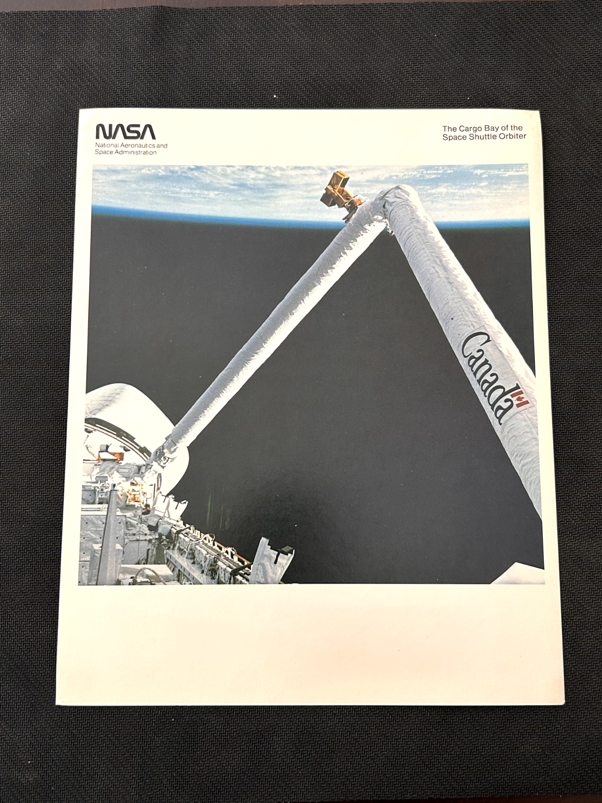 NASA Space Shuttle Columbia opened cargo bay official litho