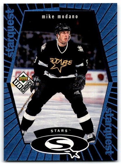 1998-99 UD Choice StarQuest Blue Mike Modano Dallas Stars #SQ24