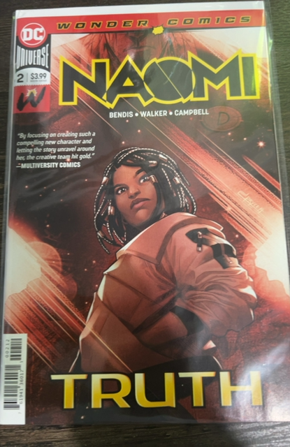 NAOMI #2 VARIANT COVER BRIAN MICHAEL BENDIS COMIC BOOK NEW 1 2019