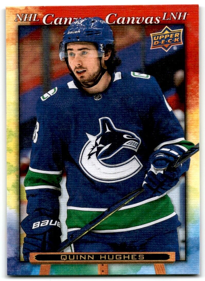 2021-22 Upper Deck Tim Hortons NHL Canvas Quinn Hughes Vancouver Canucks #C-6