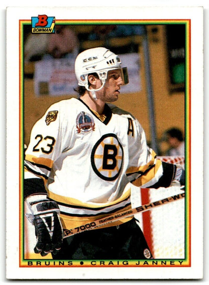 1990-91 Bowman Craig Janney Boston Bruins #33