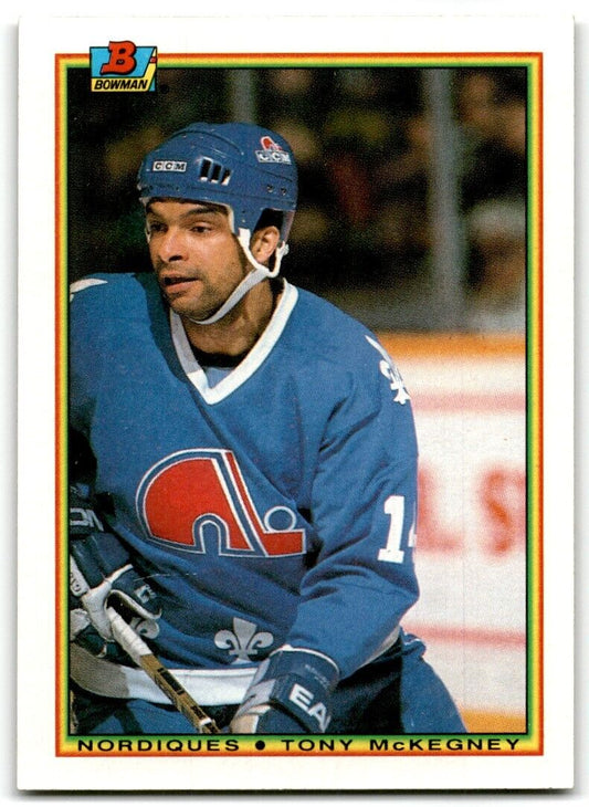 1990-91 Bowman Tony McKegney Quebec Nordiques #168