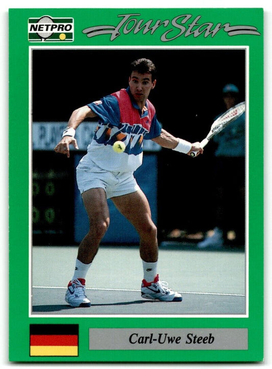 1991 Protennis player Cards Netpro Tour Star Carl-Uwe Steeb #25