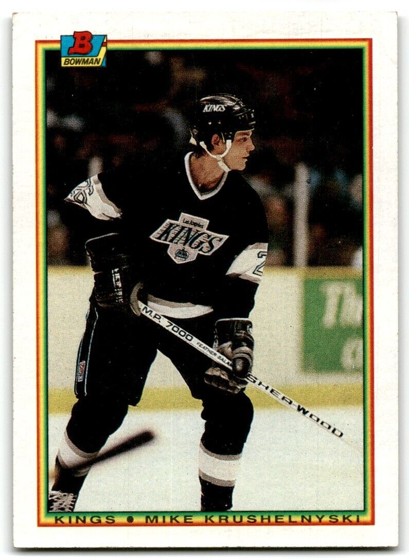 1990-91 Bowman Mike Krushelnyski Los Angeles Kings #145