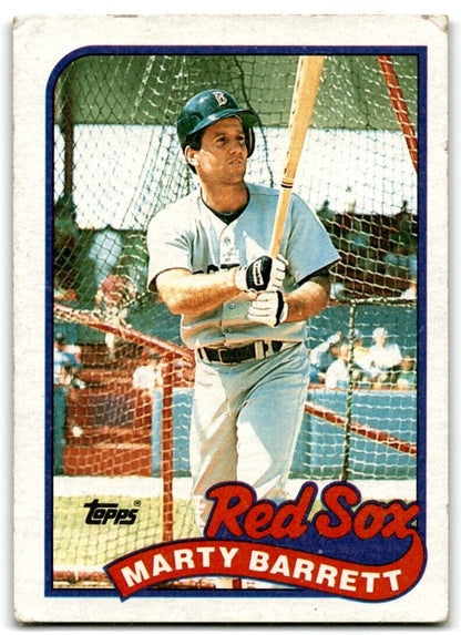 1989 Topps Marty Barrett Boston Red Sox #155