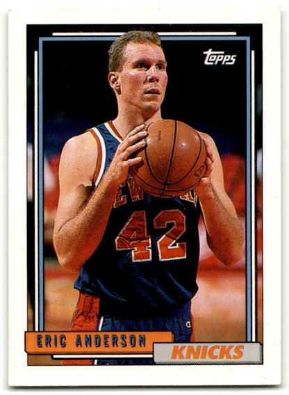 1992-93 Topps Eric Anderson Rookie New York Knicks #259