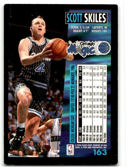 1994-95 Fleer Scott Skiles Orlando Magic #163