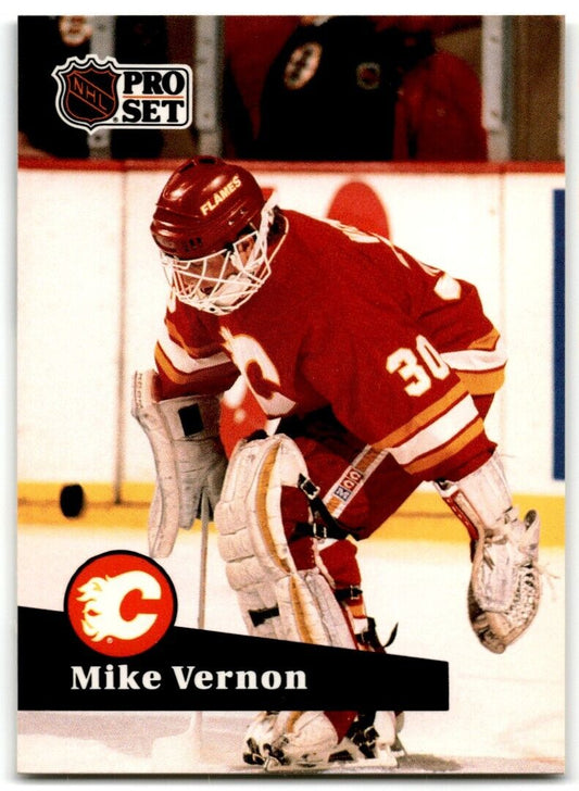 1991-92 Pro Set Mike Vernon Calgary Flames #35