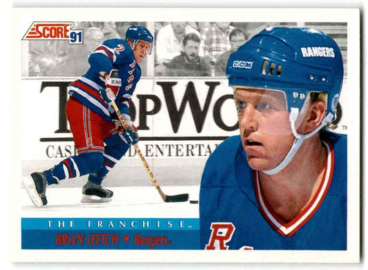 1991-92 Score American Brian Leetch New York Rangers #333