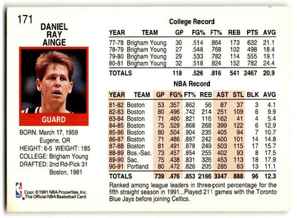 1991-92 Hoops Danny Ainge Portland Trail Blazers #171