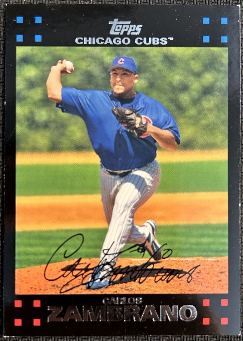 2007 Topps Carlos Zambrano Chicago Cubs #429