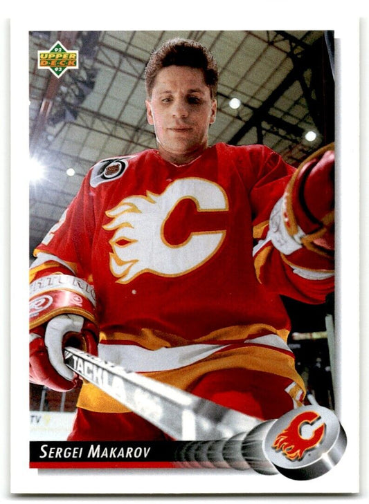 1992-93 Upper Deck Sergei Makarov Calgary Flames #314