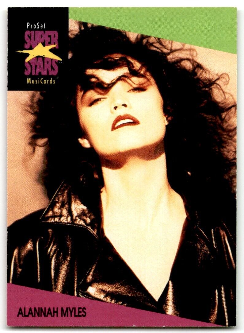 1991-92 ProSet Super Stars MusiCard Alannah Myles #80