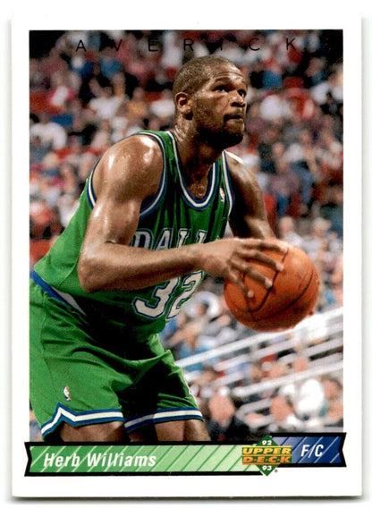 1992-93 Upper Deck Herb Williams Dallas Mavericks #213