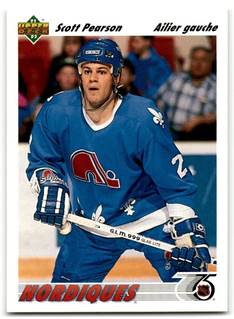 1991-92 Upper Deck French Scott Pearson Quebec Nordiques #336