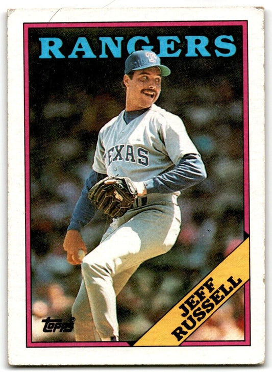 1988 Topps Jeff Russell Texas Rangers #114