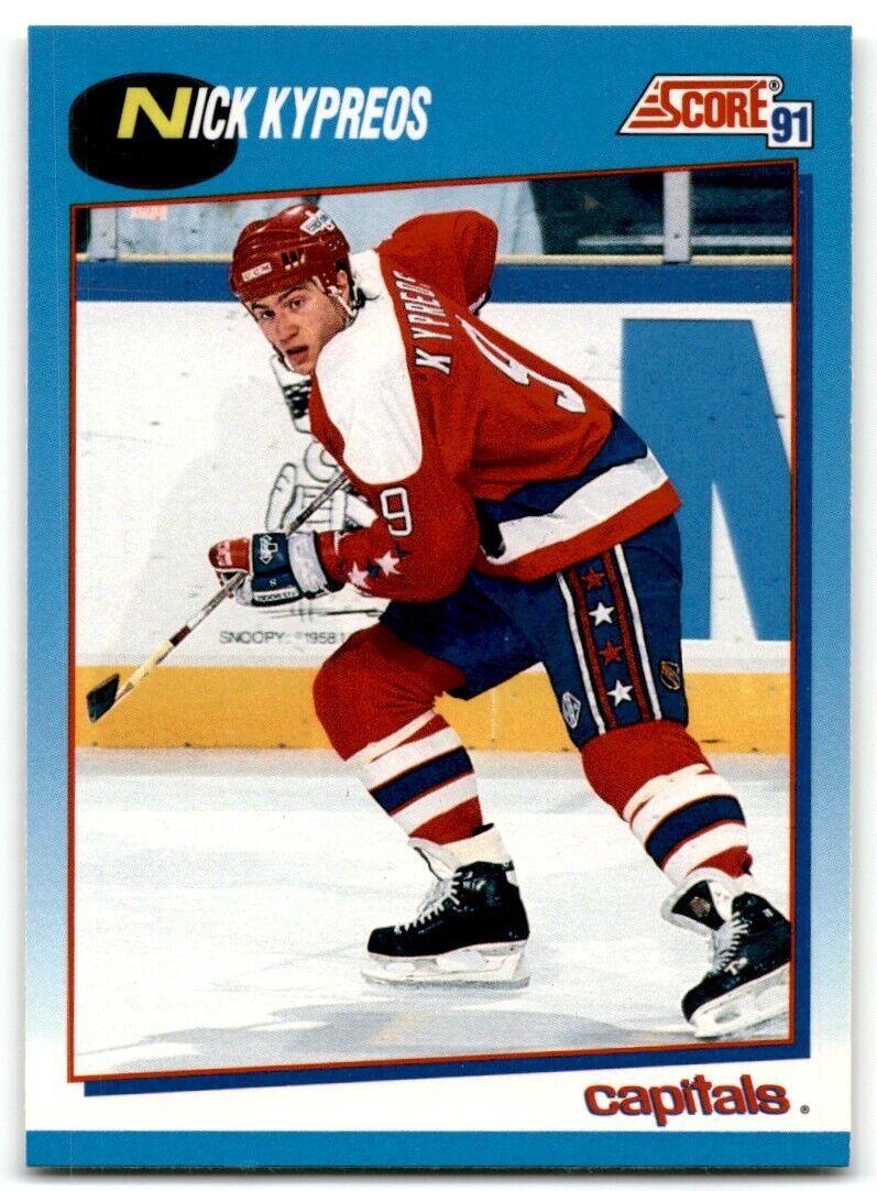 1991-92 Score Canadian Nick Kypreos Washington Capitals #432