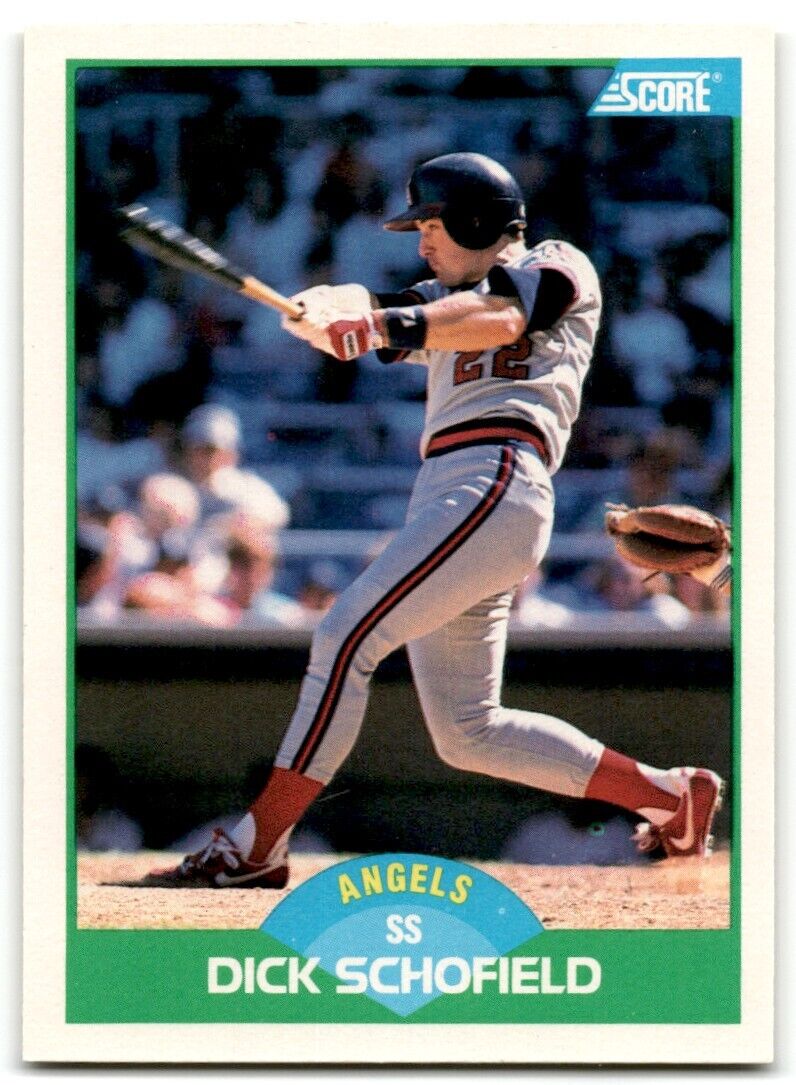 1989 Score Dick Schofield California Angels #16