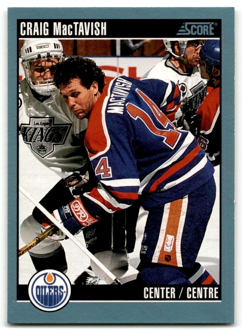 1992-93 Score Craig MacTavish Edmonton Oilers #303