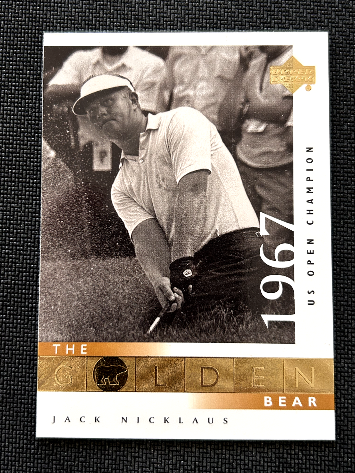 Jack Nicklaus 2001 Upper Deck Golf The Golden Bear #112 1967 US OPEN Champion