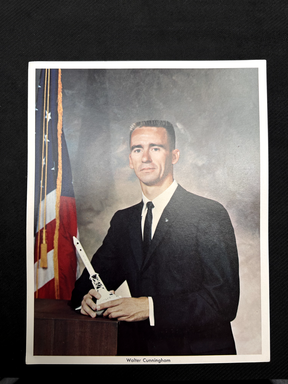 NASA Apollo astronaut litho Walter Cunnigham 8X10 portrait photo