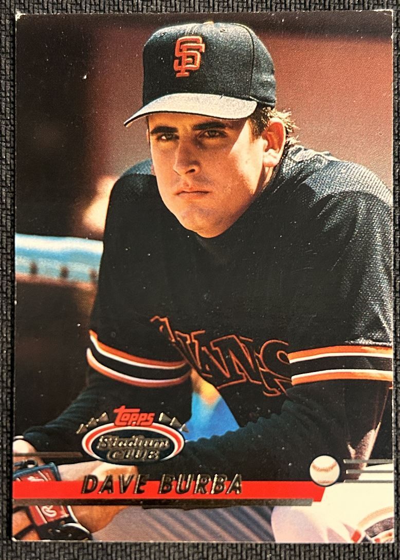 1993 Topps Stadium Club Dave Burba San Francisco Giants #245