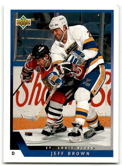 1993-94 Upper Deck Jeff Brown St. Louis Blues #130