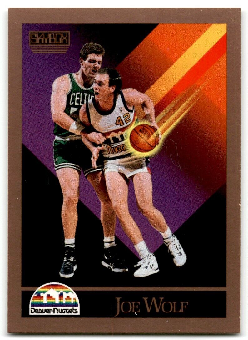 1990-91 SkyBox Joe Wolf Denver Nuggets #381