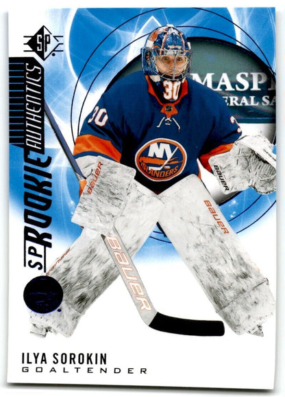 2020-21 Upper Deck Rookie SP Authentic Ilya Sorokin Rookie New York Islanders